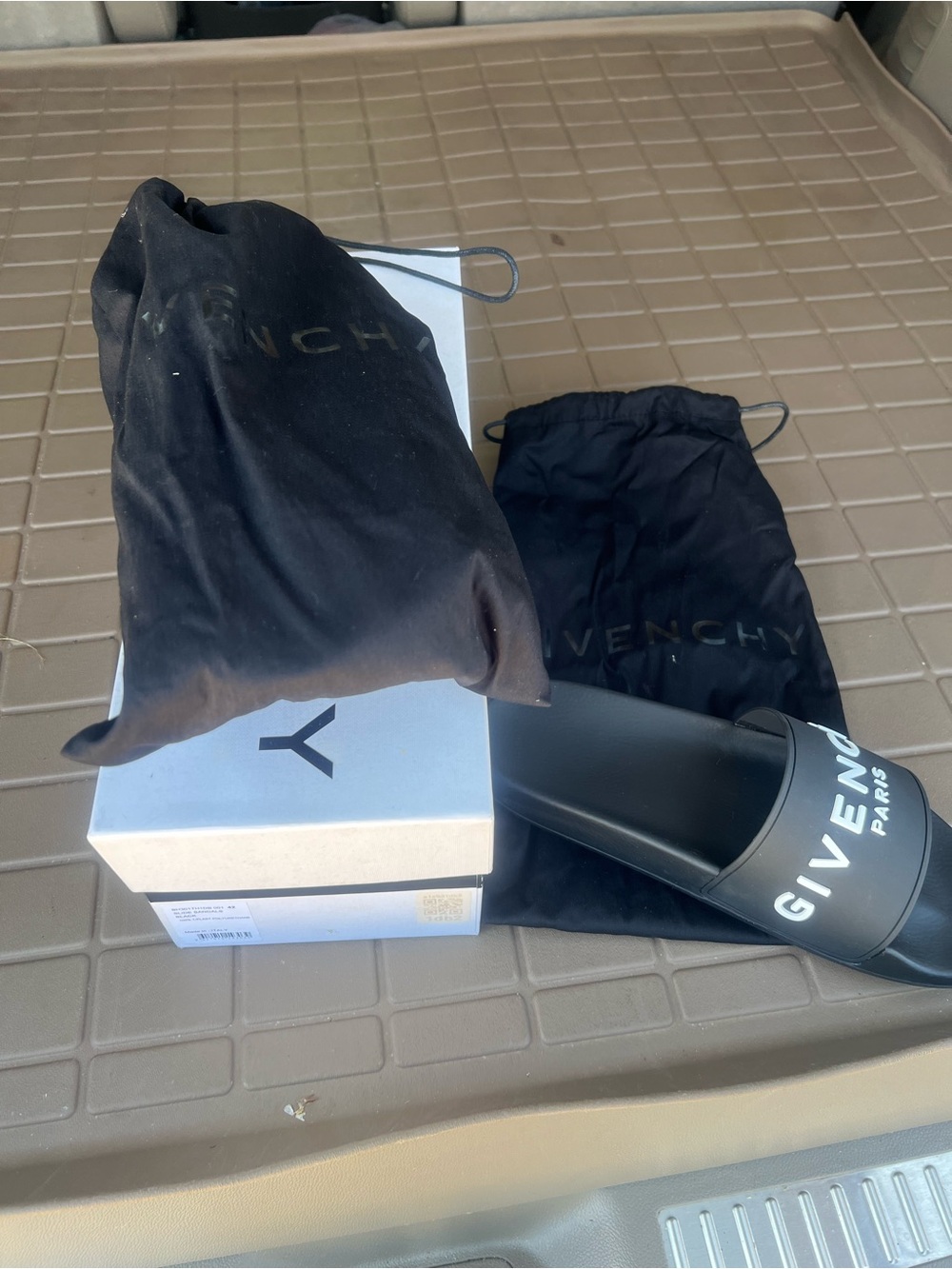 Givenchy Black Slide Sandals